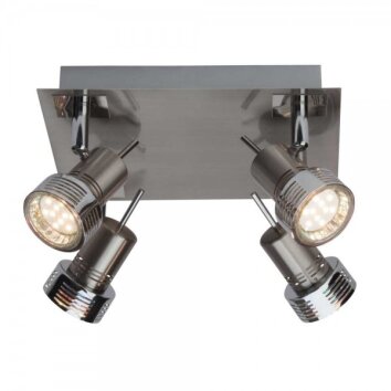 Brilliant Kassandra spotlight plate chrome, 4-light sources