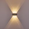 Abaiang Outdoor Wall Light LED silver, 6-light sources