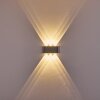 Abaiang Outdoor Wall Light LED silver, 6-light sources