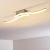 Letala Ceiling Light LED chrome, matt nickel, 2-light sources