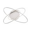 Leuchten Direkt MALIK Ceiling Light LED stainless steel, 1-light source, Remote control