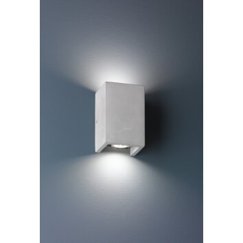 Trio CUBE Wall Light grey, 2-light sources