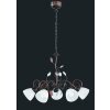 Trio-Leuchten Traditio Pendant Light dark brown, rust-coloured, 5-light sources