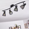 MALAWI Ceiling Light black, 4-light sources
