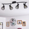 MALAWI Ceiling Light black, 4-light sources