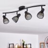 MALAWI Ceiling Light black, 4-light sources