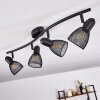 MALAWI Ceiling Light black, 4-light sources