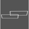 Leuchten-Direkt IVEN Ceiling Light LED black, 2-light sources, Remote control