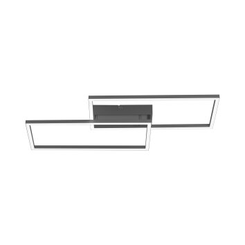 Leuchten-Direkt IVEN Ceiling Light LED black, 2-light sources, Remote control