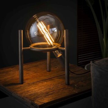 BOSCHOORD Table Lamp rust-coloured, 1-light source