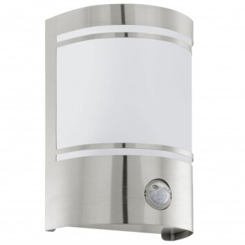 Eglo CERNO Wall Light stainless steel, 1-light source, Motion sensor