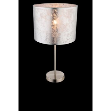 Globo table lamp matt nickel, 1-light source