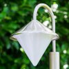 Kasan outdoor floor lamp stainless steel, white, 1-light source