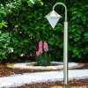 Kasan outdoor floor lamp stainless steel, white, 1-light source