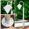 Kasan outdoor floor lamp stainless steel, white, 1-light source