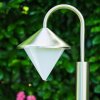 Kasan outdoor floor lamp stainless steel, white, 1-light source