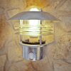 Nordlux Vejers wall light stainless steel, transparent, clear, galvanized, 1-light source, Motion sensor