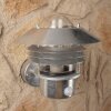 Nordlux Vejers wall light stainless steel, transparent, clear, galvanized, 1-light source, Motion sensor