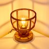 HAERVEJ Table Lamp Light wood, rust-coloured, 1-light source