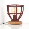 HAERVEJ Table Lamp Light wood, rust-coloured, 1-light source