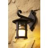 Brilliant Jordy outdoor wall light brown, rust-coloured, black, transparent, clear, 1-light source