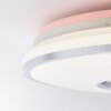 Brilliant VISITATION Ceiling Light LED silver, white, 1-light source, Remote control, Colour changer