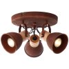 Spotlight Brilliant Frieda Dark wood, rust-coloured, 3-light sources