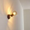 Wall Light Arjen Dark wood, rust-coloured, 1-light source