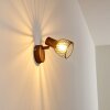 Wall Light Arjen Dark wood, rust-coloured, 1-light source