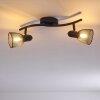MALAWI Ceiling Light black, 2-light sources