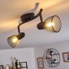 MALAWI Ceiling Light black, 2-light sources