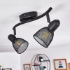 MALAWI Ceiling Light black, 2-light sources