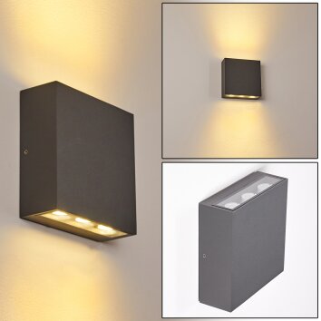 TINGLEV Outdoor Wall Light LED anthracite, 1-light source