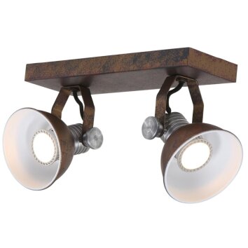Steinhauer BROOKLY spotlight LED brown, 2-light sources
