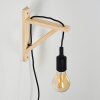 SASAGAWA Wall Light Light wood, black, 1-light source