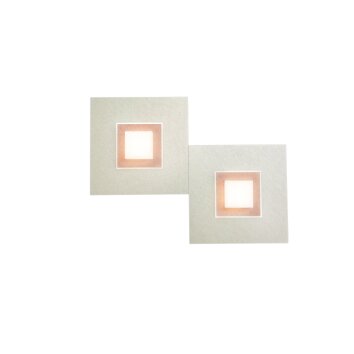 Grossmann KARREE Wall Light LED copper, 2-light sources
