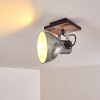 Hora Ceiling Light Light wood, silver, 1-light source