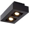 Ceiling Spotlight Lucide XIRAX LED black, 2-light sources