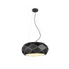 Pendant Light Trio Leuchten ZANDOR black, 3-light sources