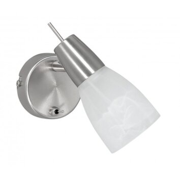 Leuchten Direkt JULIA LED Wall Light stainless steel, 1-light source