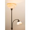 Wofi LACCHINO floor lamp brown, dark brown, rust-coloured, 2-light sources
