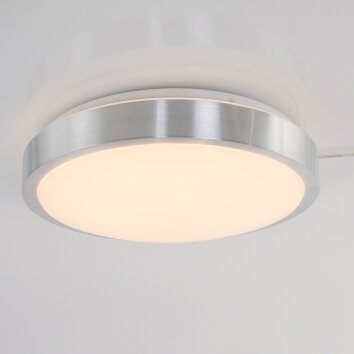 Steinhauer STELLAR Ceiling Light LED stainless steel, 1-light source