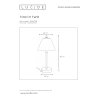 Lucide TOUCH table lamp matt nickel, 1-light source