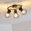 Bardhaman Ceiling Light black, 3-light sources