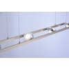 Pendant Light Leuchten Direkt Ls-OPTI LED stainless steel, 8-light sources, Remote control, Colour changer