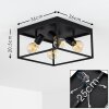Ryssby Ceiling Light black, 4-light sources