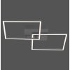 Leuchten-Direkt IVEN Ceiling Light LED black, 2-light sources, Remote control