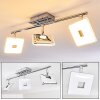 VALLORBE Ceiling light LED chrome, 3-light sources
