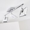 VALLORBE Ceiling light LED chrome, 3-light sources