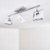 VALLORBE Ceiling light LED chrome, 3-light sources
